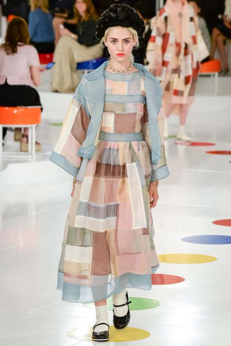 CHANEL Cruise 2016 Collection - ELLE.com Varanasi, Upcycling, Fashion Show Dress, Resort 2016 Fashion, Fashion Show Dresses, Patchwork Fashion, Chanel Resort, Chanel Cruise, Chanel Fashion