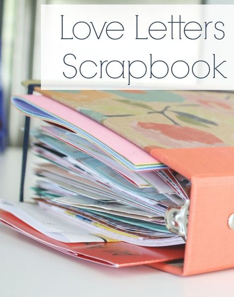 Keep tickets, trinkets and love notes all in one scrap book #scrapbook Relationship Scrapbook Ideas, Relationship Scrapbook, Letters Scrapbook, Boyfriend Scrapbook, Couple Scrapbook, Anniversary Diy, Scrapbook Letters, Anniversary Scrapbook, Book Scrapbook