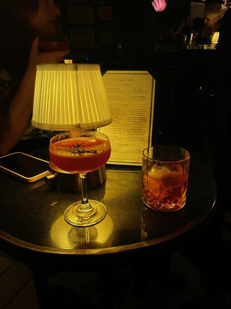 dark lit photo of two drinks on a bar table Ya Like Jazz?, Lighting Restaurant, Jazz Cafe, Jazz Bar, Piano Bar, Clubbing Aesthetic, Jazz Club, Bar Club, Bar Interior