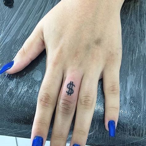 Money Tattoos For Men, Black Pearl Engagement Ring, Money Sign Tattoo, Dollar Sign Tattoo, Money Tattoos, Engagement Ring Pearl, Pearl Engagement Ring Set, Dollar Tattoo, Finger Tattoo For Women