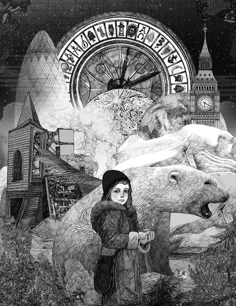 In His Dark Materials, now an HBO series, the author takes on organized religion. It’s not a fair fight. Golden Compass Art, Compass Art, Poverty And Hunger, Dorothy Day, Dark Materials, Philip Pullman, The Golden Compass, Fantasy Authors, His Dark Materials