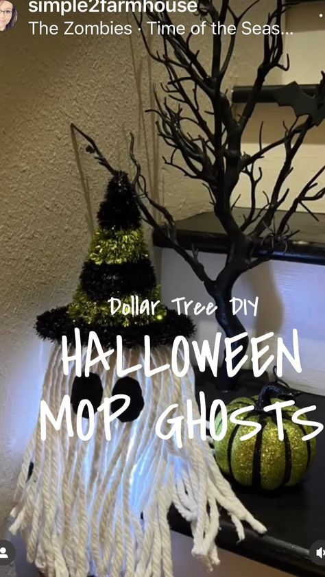 How To Make Ghosts, Felt Eyes, Ghost Diy, Dollar Tree Halloween, Easy Halloween Decorations, Halloween Crafts Decorations, Run To You, Battery Lights, Your Cute