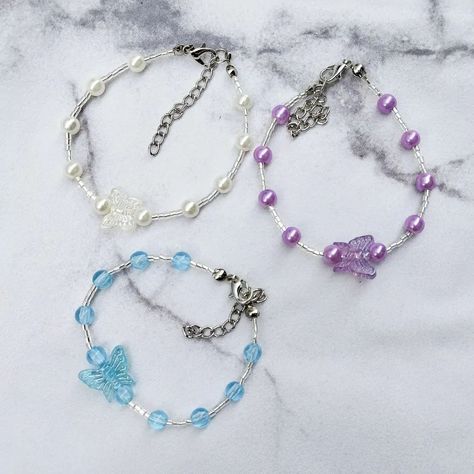 Simple bead bracelet butterfly Start: 8k . . . #beadbracelet Beaded Bracelets, Beads, Simple Bead Bracelet, Bracelet Butterfly, June 15, Bead Bracelet, Lab, Bracelet, On Instagram