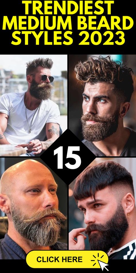 Thick Beard Styles For Men, Longer Beard Styles For Men, Men’s Beard Styles 2023, Beard With Mustache Style, Beards Without Mustache, Long Mustache Short Beard, Mens Beard And Hairstyles, Medium Length Beard Styles, Beard Mustache Styles