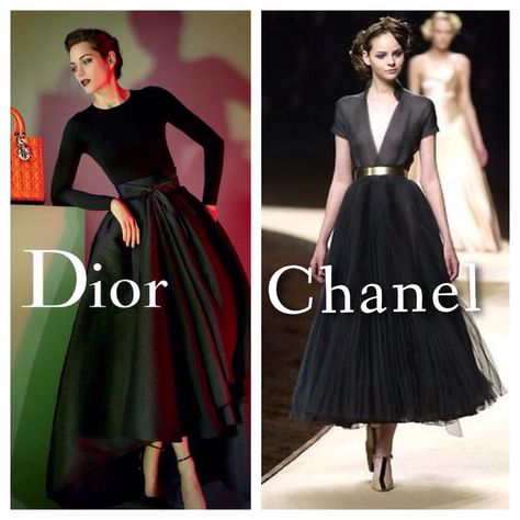 Dior x Chanel black dress Couture, Classic Dior Dress, Chanel Evening Gown, Chanel Dress Black, Dior Dress Elegant, Black Chanel Dress, Chanel Evening Dress, Dior Black Dress, Chanel Black Dress