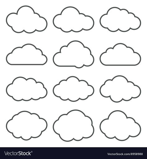 Clouds Vector Illustration, Clouds Illustration Vector, Cloud Shapes Template, Cloud Vector Illustration, Cloud Svg Free, Cloud Template Free Printable, Clouds Template, Cloud Cutout, Clouds Shapes