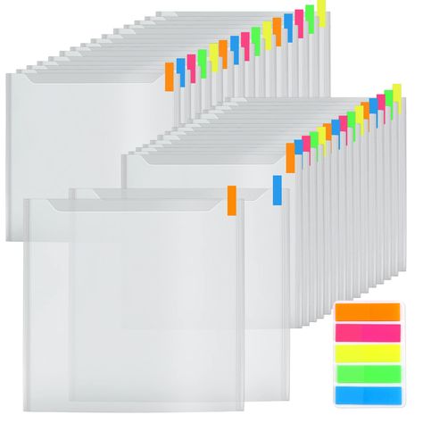 PRICES MAY VARY. 【36 Pack Scrapbook Paper Storage Organizer】Coming with 36 pack of scrapbook paper storage, measuring 13 x 12.6inch/33cm x 32cm, suitably storing 12 x 12 inches scrapbooking paper 【100 Sticky Tabs】Five colors small size sticky tabs can be easily torn off or marked, and the desired scrapbook paper can be quickly found by identifying colors 【Simple and Practical】The surface of the scrapbook organizer is smooth and frosted, and the built-in scrapbooking paper can be clearly seen. It Paper Storage 12x12, Scrap Paper Storage, Scrapbook Paper Organization, Scrapbook Paper Storage, Craft Paper Storage, Paper Organizer, Scrapbook Storage, Scrapbook Organization, Sewing Supplies Storage