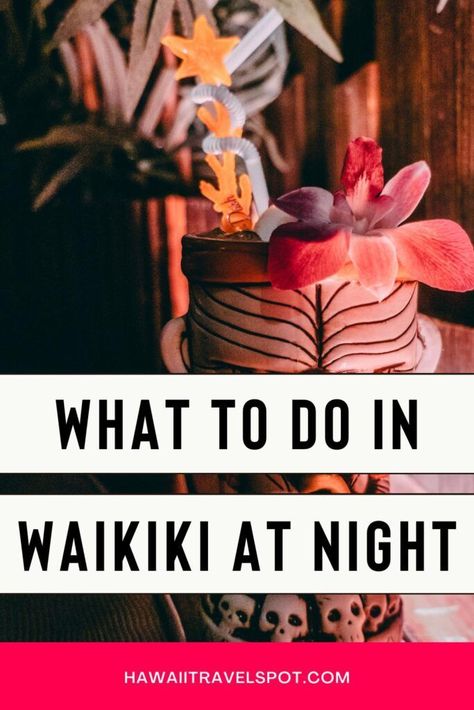 Waikiki is known for its beautiful beaches, vibrant nightlife, and fun activities. If you're looking for ideas on what to do in Waikiki at night, here are 17 of the best spots to visit. Go on a History Tour Pub Crawl, have a Romantic Sunset Dinner, attend a Waikiki Luau, or walk on the beach after dark. Whether you're looking for a romantic date night or an adventure, Waikiki, Oahu has something for everyone. Check out the blog, & don't miss out on all the fun things to do in Waikiki at night! Things To Do In Waikiki, Hawaii Itinerary, Sunset Dinner, Oahu Travel, Hawaii Travel Guide, Romantic Date Night, Beach At Night, Walk On The Beach, Visit Usa