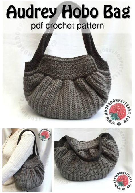 Amigurumi Patterns, Crocheted Handbag, Purse Crochet Pattern, Hobo Bag Patterns, Crocheted Bags, Purse Crochet, Crochet Shell Stitch, Cheap Purses, Quilted Wallet