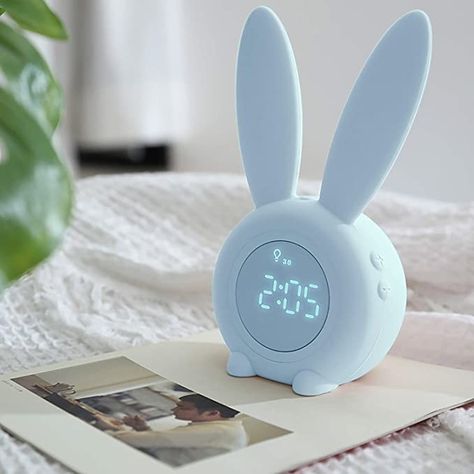 Bunny Alarm Clock, Cute Bedroom Stuff, Cute Items To Buy For Bedroom, Kawaii Alarm Clock, Cute Alarm Clock Aesthetic, Stuff To Add To Your Room, Cute Products To Buy, Cute Alarm Clocks, Cute Room Items