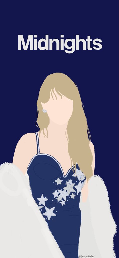 Fanart de Taylor Swift en la era Midnights #taylorswift #midnights #swiftie Taylor Swift Midnight Illustration, Taylor Swift Art Simple, Taylor Swift Animated Drawing, Taylor Swift Album Artwork, Taylor Swift Simple Art, Taylor Swift Drawing Midnight, Taylor Swift Faceless Drawing, Taylor Swift Easy Drawing Ideas, Midnights Taylor Swift Minimalist Poster