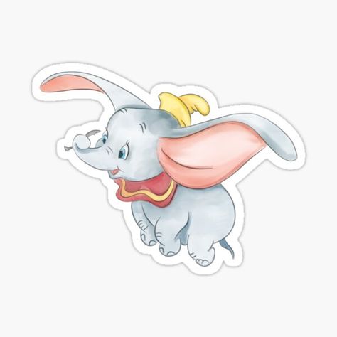 Baby Dumbo, Disney Stickers, Diy Photo Book, Korean Stickers, Disney Men, Drawing Journal, Disney Sticker, Cute Galaxy Wallpaper, Stickers Redbubble