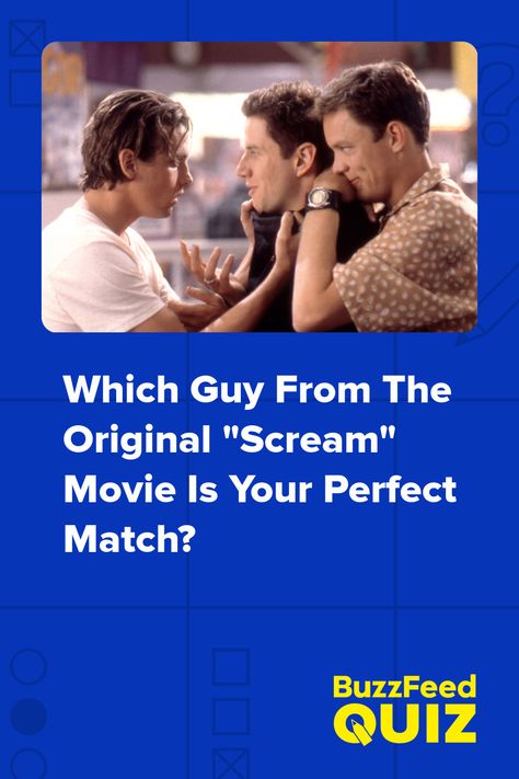 Which Guy From The Original "Scream" Movie Is Your Perfect Match? Why They Became Ghostface, Dewey From Scream, Scream Matthew Lillard, Scream Movie Funny, Scream Tweets, Billy Loomis X Y/n, What’s Your Favorite Scary Movie, Scream Shifting, Scream 5 Aesthetic