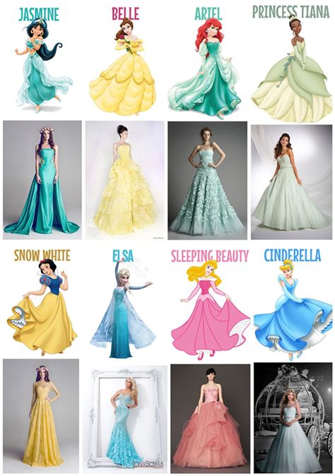 Disney Princess Bridesmaids, Disney Wedding Ideas, Disney Princess Gowns, Disney Bridesmaids, Bed Frame Diy, Disney Princess Wedding Dresses, Dresses Videos, Wedding Ideas Diy, Disney Princess Wedding
