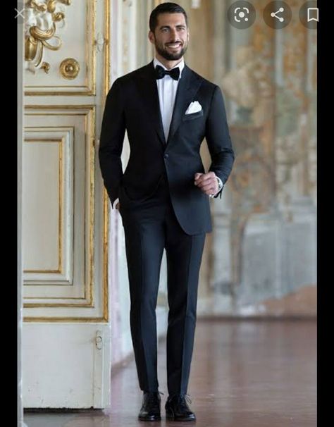 Black Tuxedo Wedding, Wedding Suits Men Black, Groom Suit Black, Men Black Suit, Suits Groom, Black Suit Wedding, Elegant Men, Wedding Tux, Black Dinner