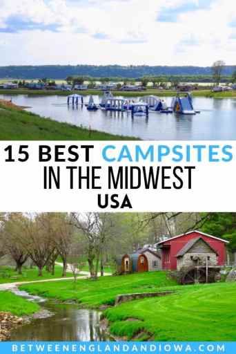 aqua park, 15 best campsites in the midwest usb, stream with a water wheel Rv Parks In Florida, Resorts For Kids, American Midwest, Best Rv Parks, Rv Trips, Wisconsin Camping, Camping Usa, Tent Camping Hacks, Rv Parks And Campgrounds