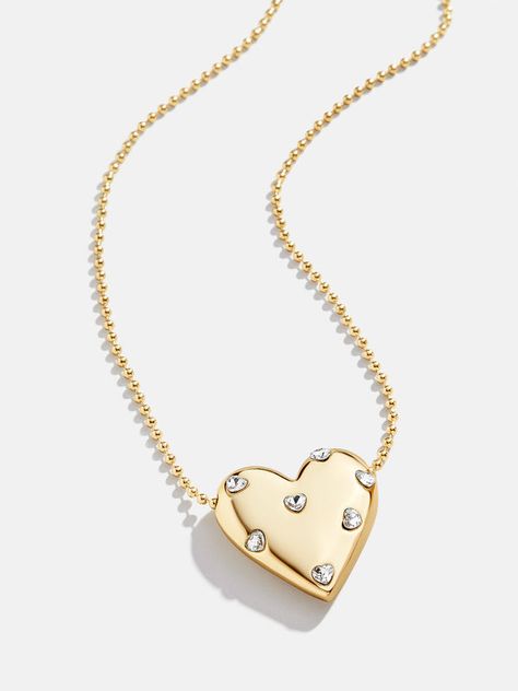 Shop all necklaces at BaubleBar, featuring everyday gold chain necklaces, personalized pendants & statement charm necklaces. Enjoy free UPS shipping over $75 & free returns. Diy Jewelry Box, Minimal Gold Jewelry, Gold Chain Necklaces, Lizzie Hearts, Functional Jewelry, Organized Storage, Gold Heart Pendant, Jewelry Box Diy, Box Diy