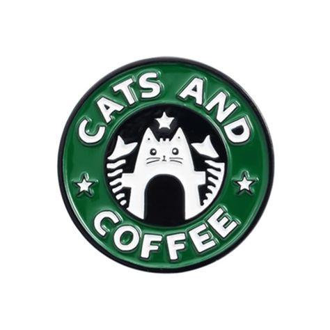 Cats And Coffee, Coffee Pins, Cats Coffee, Lapel Brooch, Super Cute Cats, Cat Enamel Pin, Cat Coffee Mug, Enamel Pin Badge, Shirt Bag