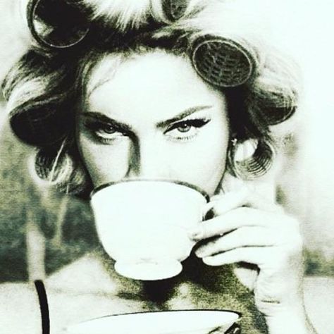 Short Hair Volume, Morning Coffee Photography, People Drinking Coffee, Hairstylist Branding, Madonna Art, Super Cool Stuff, London Models, Irish Women, Keep Calm And Drink
