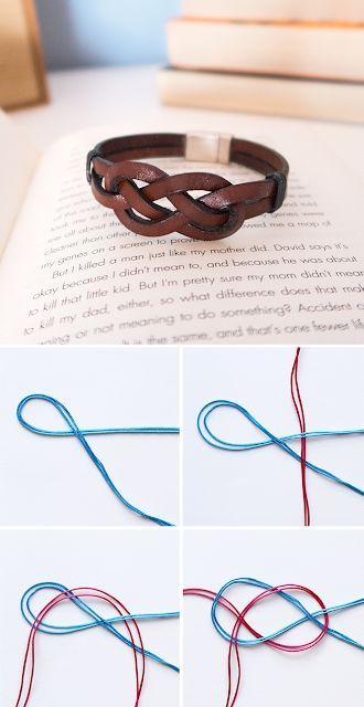 How to make an Infinity Knot | DIY Infinity Knot Bracelet | Leather Bracelets for guys | Bracelets for Men | Gift Ideas Bracelet En Cuir Diy, Diy Rings Tutorial, Wire Rings Tutorial, Diy En Cuir, Bracelet Fil, Diy Leather Bracelet, Diy Ring, Knots Diy, Infinity Knot