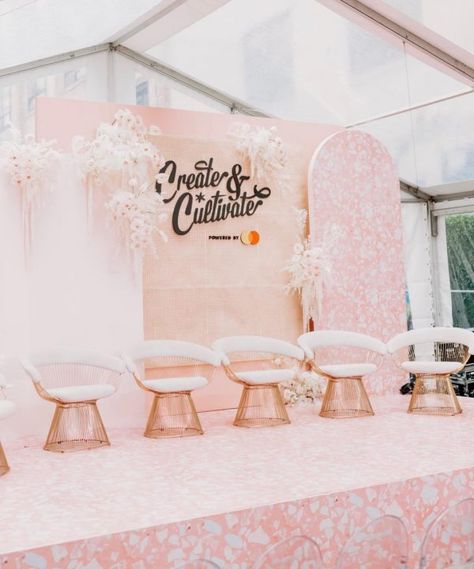 How Jaclyn Johnson Built Create & Cultivate—and What’s Next for Her Massive Empire #theeverygirl Selfie Factory, Conference Stage Design, Backdrop Rental, Stage Backdrops, Environmental Branding, Corporate Events Decoration, Corporate Event Design, Event Design Inspiration, Create Cultivate