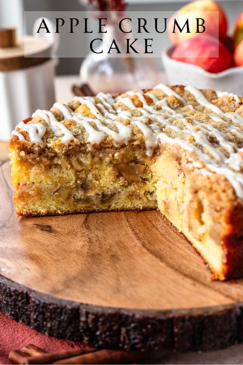 This delicious Apple Crumb Cake is so fluffy and delicious. Loaded with apples and topped with a Streusel Crumb and a sweet Apple Cider Cinnamon Glaze. Pie, Crumb Dessert, Pies And Tacos, Apple Crumb Cake, Cinnamon Crumb Cake, Apple Crumble Cake, Apple Crumb Cakes, Apple Cinnamon Cake, Cake Apple