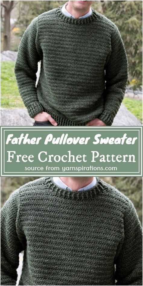 Pola Sweater, Crochet Jumper Pattern, Crochet Sweater Free, Crochet Men, Crochet Jumper, Pull Crochet, Crochet Sweater Pattern Free, Mode Crochet, Crochet Cardigan Pattern