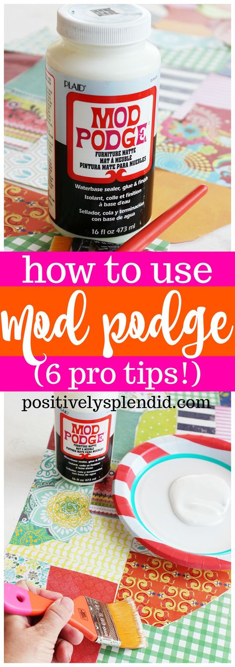 How to Use Mod Podge Like a Pro (6 Great Tips!) Patchwork, Mod Podge Uses, Napkin Decoupage Ideas, Mod Podge Furniture, Homemade Mod Podge, Deco Podge, Mod Podge Projects, Diy Mod Podge, Galaxy Slime