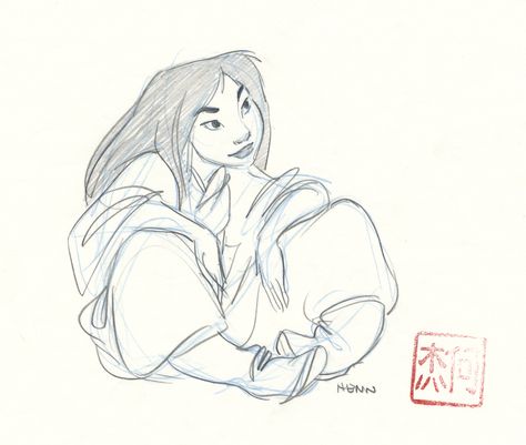 Glen Keane, Mulan Concept Art, Disney Concept Art Character Design, Disney Animation Drawings, Concept Art Disney, Disney Art Style, Disney Drawing, Arte Punk, 얼굴 그리기