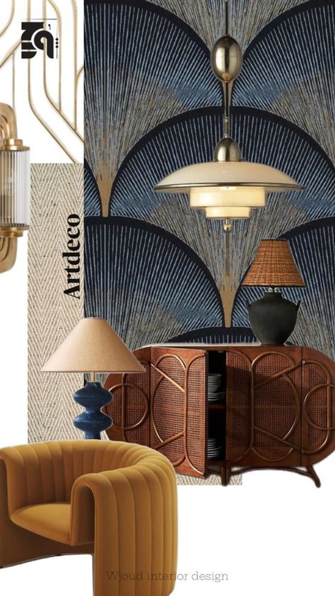 Art Deco Mood Board, Artdeco Interiors, Module Design, Mood Board Interior, Art Deco Living Room, Art Deco Interior Design, Interior Design Mood Board, Going Viral, Art Deco Home