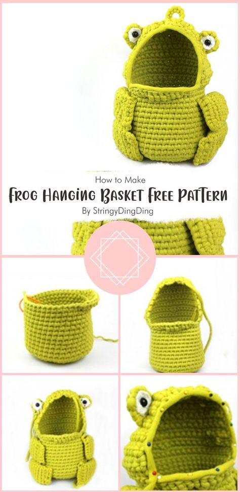 Amigurumi Patterns, Crochet Hanging Basket Patterns, Starting Crochet, Crochet Hanging Baskets, Crochet Owl Basket, Crochet Hanging Basket, First Crochet, Basket Patterns, Crochet Hanging