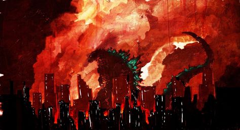 Kaiju Evolution, Godzilla Monsterverse, Godzilla Franchise, Godzilla Wallpaper, Godzilla 2014, City Sunset, Kaiju Art, Dark Artwork, Kaiju Monsters