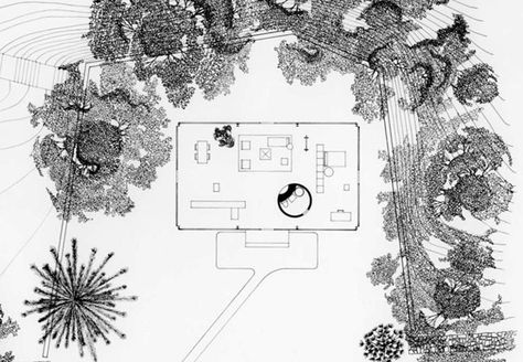 Glass House Philip Johnson Plan, Phillip Johnson Glass House, The Glass House Philip Johnson, Philip Johnson Architecture, Glass House Philip Johnson, Philip Johnson Glass House, Rustic Lake Houses, Philip Johnson, House Sketch