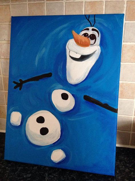 Easy Thing To Paint On Canvases, Easy Canvas Painting Ideas, Kindergarten Christmas, Noelle Silva, Disney Canvas Art, Disney Canvas, Disney Paintings, Christmas Paintings On Canvas, Wallpaper Disney