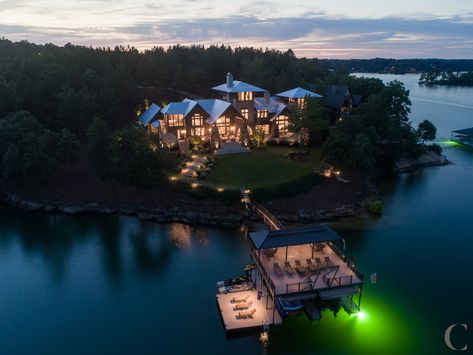 beautiful waterfront property. Luxury Design. Dream Lake House Modern, Houses On Lakes, Mansion Near Lake, Lake Mansion Dream Homes, Huge Lake House, Mansion On Lake, Lake House Mansion, Big Lake House, Lake House With Pool