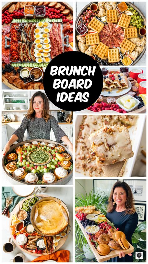 Fall Brunch Food Ideas Party, Staff Brunch Ideas, Breakfast Food Board, Breakfast Trays Ideas, Large Group Brunch Ideas, Afternoon Brunch Ideas, Brunch Entertaining Ideas, Brunch Grazing Board Ideas, Breakfast Dinner Party