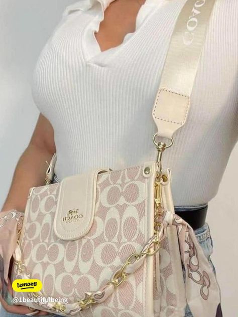 Coach Sling Bags, Coach Sling, Purse Outfit, My Style Bags, Inside My Bag, Luxury Bags Collection, Purse Essentials, Handbag Essentials, Soft Feminine