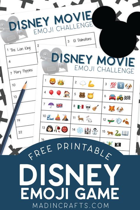 Movie Day Classroom Activities, Disney Day Classroom Transformation, Classroom Disney Day, Disney Activity Sheets, Pixar Crafts, Disney Sleepover, Disney Science, Disney Themed Games, Disney Party Games