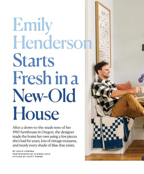 The Real Simple Feature Is Out!! Our Farmhouse Is In A Print Magazine - Emily Henderson Hgtv Shows, Usual Suspects, Emily Henderson, The Farmhouse, Past Relationships, Pillow Room, Time Design, Get Moving, Real Simple