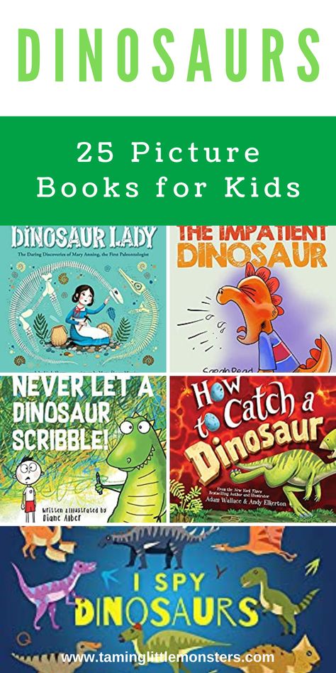 Dinosaur Books For Kindergarten, Dinosaur Books Preschool, Preschool Dinosaur Books, Dinosaur Books For Toddlers, Dinosaur Books For Preschool, Dino Books, Dinosaurs Crafts, Preschool Dinosaurs, Dinosaur Books For Kids