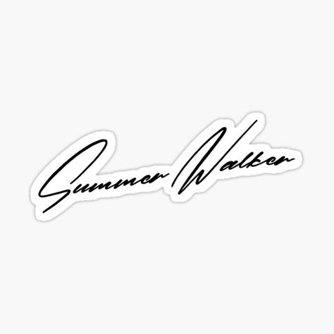 "summer walker name" Sticker by xandracereza | Redbubble Sticker Designs, Walker Name, Summer Walker, Scrapbook Gift, Name Sticker, Name Stickers, Sweater Design, Sticker Design, Decal Stickers