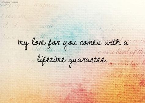 My Love For You Comes With A Lifetime Guarantee                                                                                                                                                                                 More Romantic Quotes, Famous Quotes, Love My Husband, Cute Love Quotes, Quotes And Sayings, Love You Forever, Quotes For Him, Love Quotes For Him, Love And Marriage