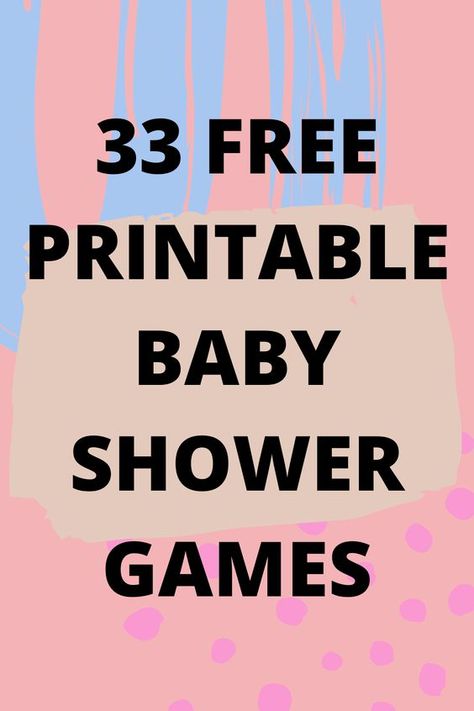 33 Free Printable Baby Shower Games - Fun Party Pop Baby Shower Taboo Game, Baby Shower Gamea, Baby Shower Games Free Printables, Baby Shower Questions, Baby Shower Quiz, Baby Food Game, Easy Baby Shower Games, Taboo Game, Free Printable Baby Shower Games