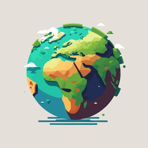 Vector save planet earth globe low poly ... | Premium Vector #Freepik #vector #green-globe #3d-earth #earth #save-earth Globe Animation, Animated Earth, Globe Picture, Globe Drawing, Earth's Spheres, Nature Icon, Save Planet, Earth Logo, Save Planet Earth