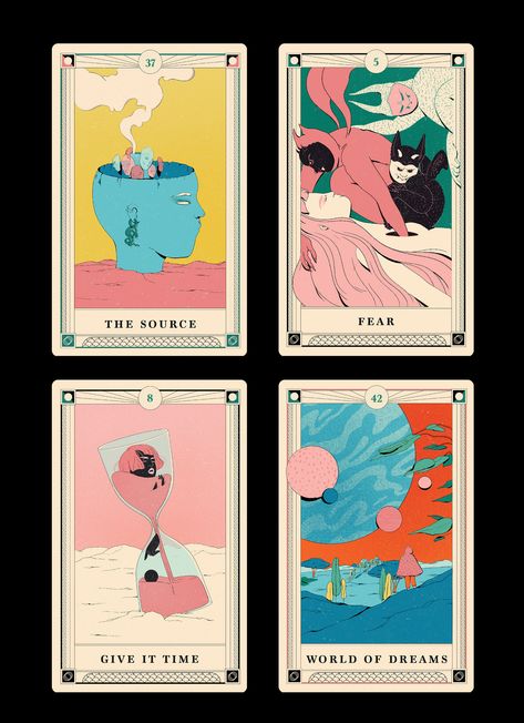 Tarot App, Unique Tarot Decks, Game Card Design, طابع بريدي, Dream Deck, Karten Design, Online Tarot, 카드 디자인, Oracle Tarot