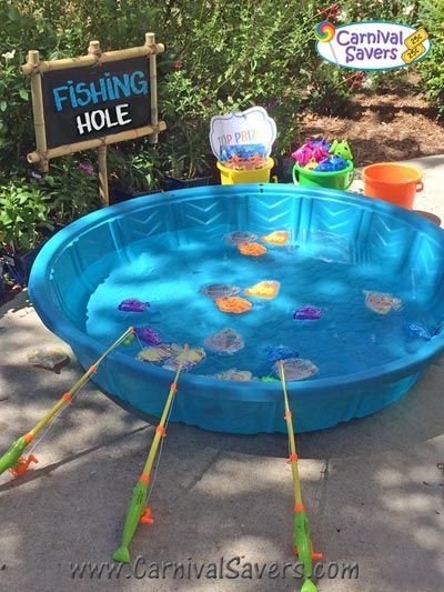 Fishing Pond Magnetic Carnival Game Tropisk Fest, Fishing Themed Birthday Party, Fishing Pond, Fishing Birthday Party, Fishing Hole, Boys First Birthday Party Ideas, Tub Bathroom, Ocean Birthday, Camping Birthday Party
