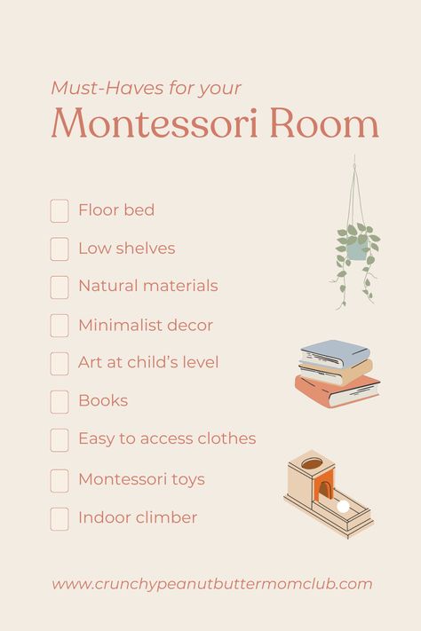 The Montessori Bedroom Montessori, Montessori Nursery Decor, Toddler Bedroom Montessori, Toddler Nursery Room Ideas, Montessori Kids Bedroom, Boy Toddler Room Ideas, Montessori Room Toddler, Toddler Room Montessori, Montessori Bedroom Toddler