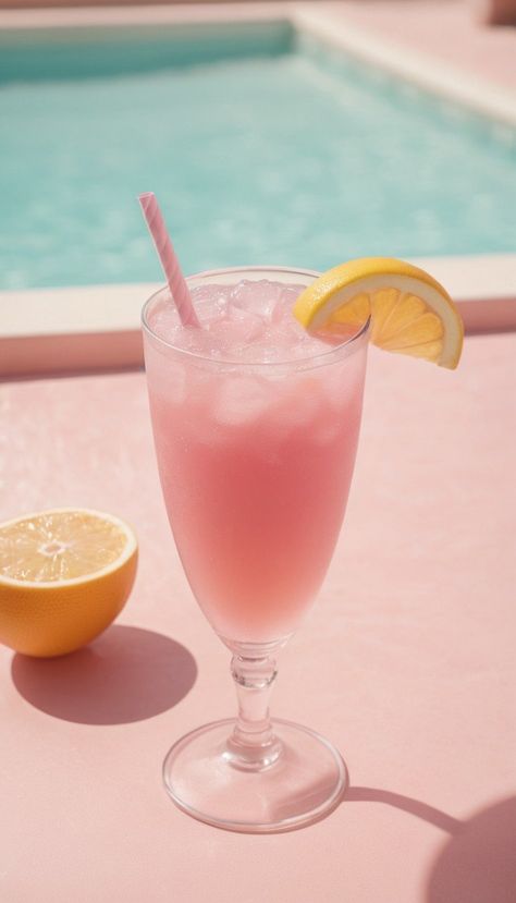 Refreshing pink lemonade to beat the summer heat Lemonade Pink Color, Lemonade Bottle Aesthetic, Lemon Mood Board, Pink Summer Vibes, Light Pink Summer Aesthetic, Pink Aesthetic Items, Pink Lemonade Aesthetic, Summer Notion, Aesthetic Lemonade