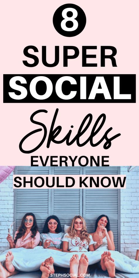 Ways To Improve Your Socializing Skills - Steph Social Confident Body Language, Good Listening Skills, Dealing With Difficult People, Social Pressure, Life Coaching Tools, People Skills, Coaching Tools, When You Smile, Get My Life Together