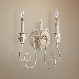 French Country Wall Sconces, French Country Chandelier, Quorum Lighting, Country Chandelier, Faux Candles, Shabby Chic Lamps, Candle Sleeves, French Walls, Country Decorating